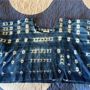Mira Blackman shibori dyed top, size S-M